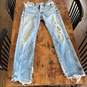 Vintage wrangler Light Blue Distressed Women's Jeans